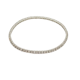Classic Silver-Tone Cubic Zirconia Tennis Bracelet