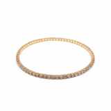 Classic Gold-Tone Cubic Zirconia Tennis Bracelet