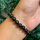 Guru Ji Divine Protection Sleek Black Onyx & Pearl Swaroop Bracelet