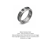 Vintage Norse Rune Celtic Knot Ring – Antique Silver Viking Band for Men