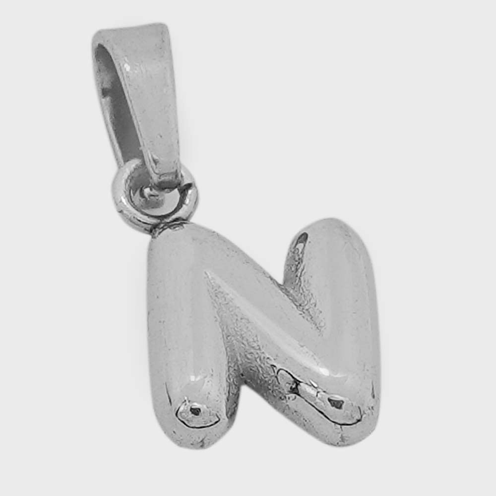 18k platinum alphabets - N image