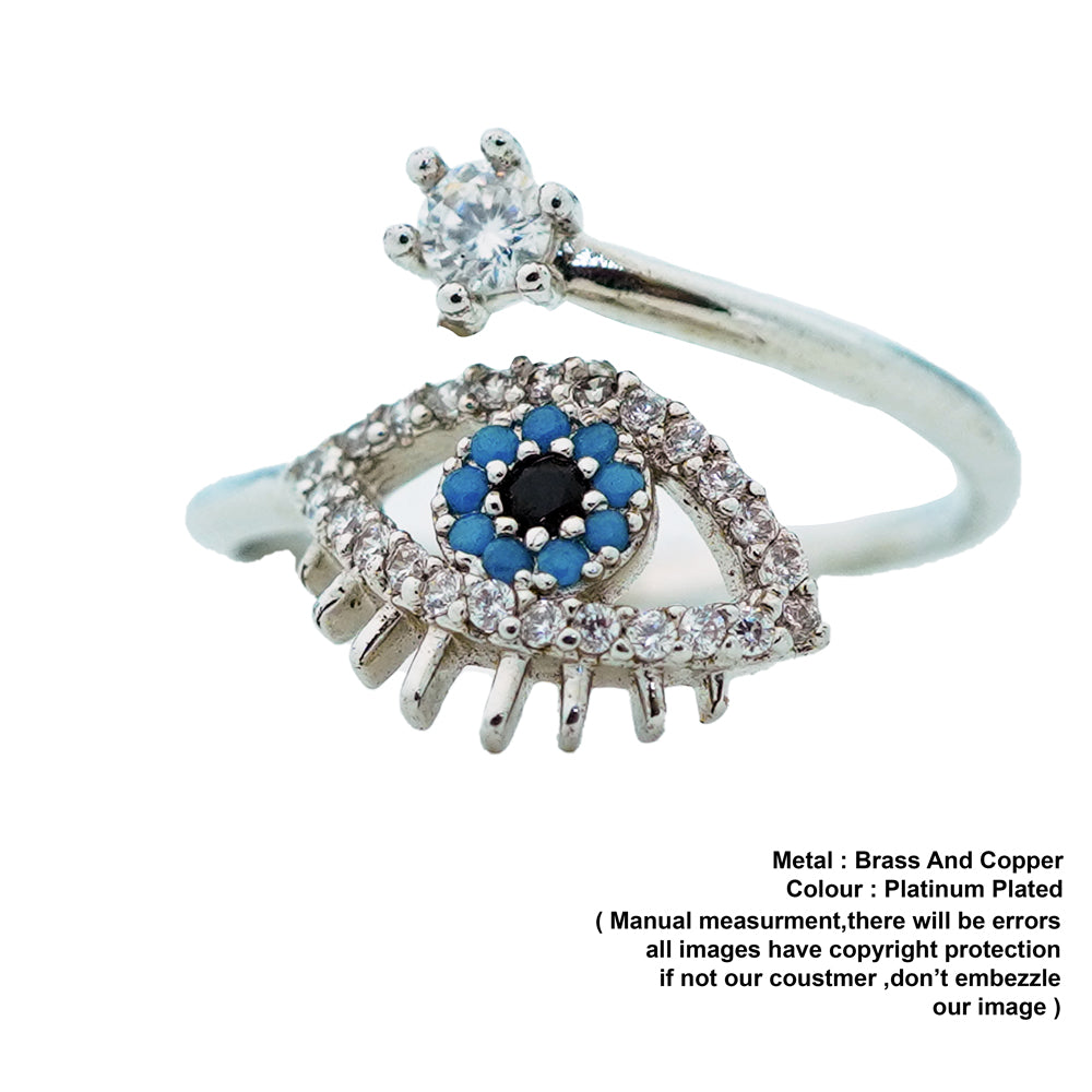 evil eye adjustable ring
