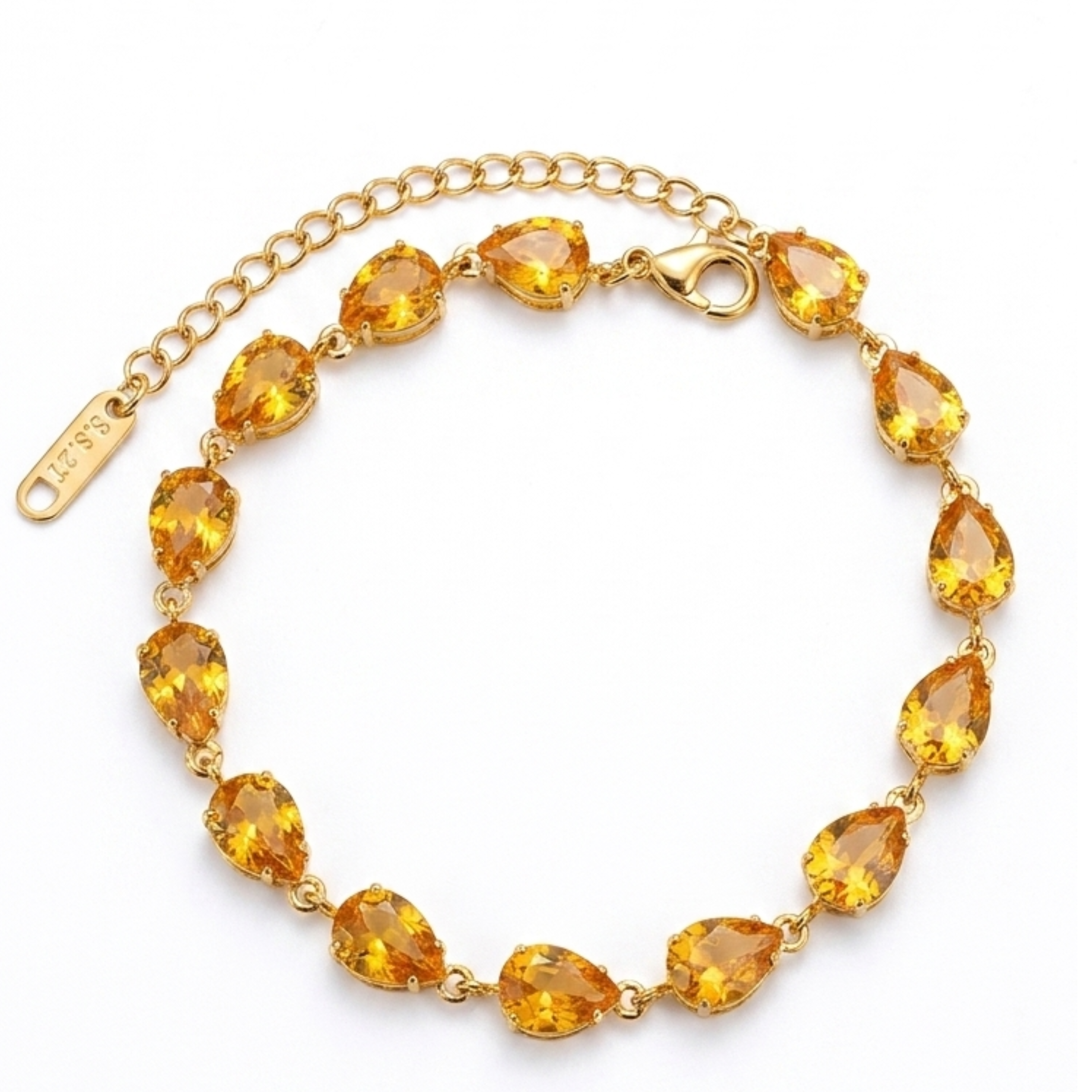 Golden Honey Dewdrop Bracelet