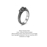 Dragon Crest Stainless Steel Statement Ring for Men