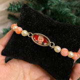 Peach and Pearl Blessings Bracelet