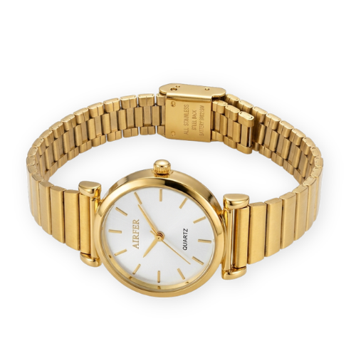 Airfer Horizon Gold-Plated Vintage Cocktail Watch