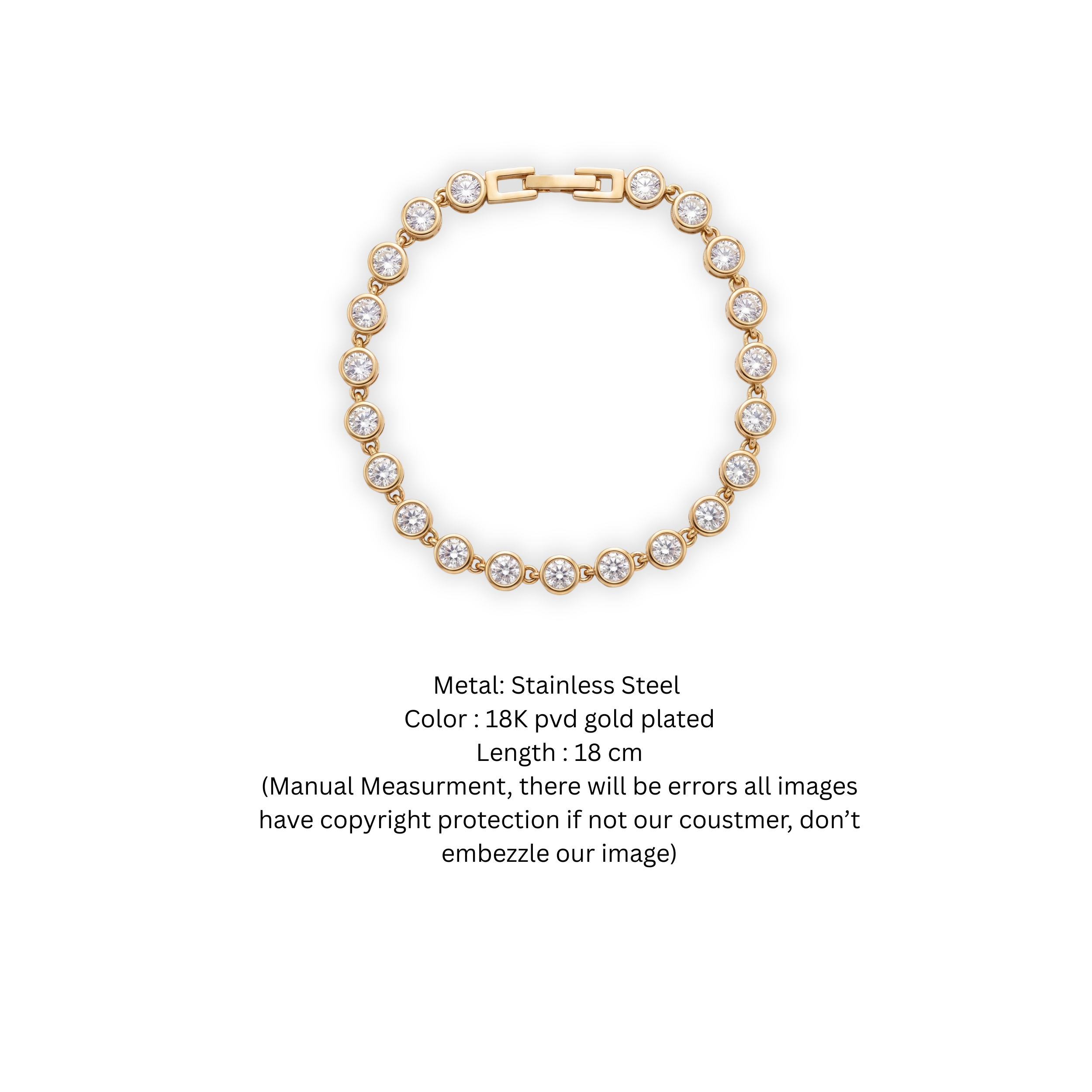 Elegance Unleashed: The Classic Bezel-Set Tennis Bracelet