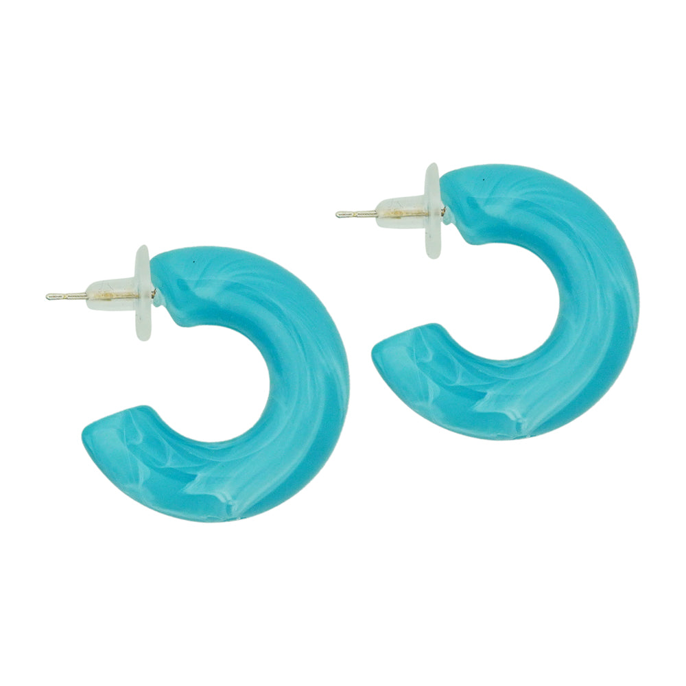 twisted blue candy hoops image 0
