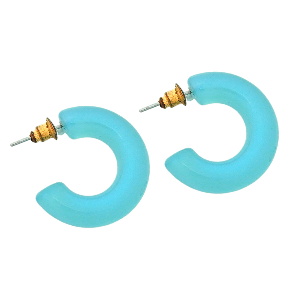 twisted blue hoops image 0