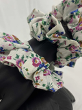 Pure Cotton Floral Printed Scrunchies