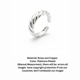 SG FASHION VAULT ADJUSTABLE CROSSIANT RING