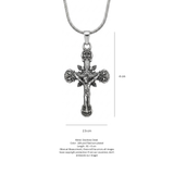 Antique Silver Ornate Crucifix Pendant