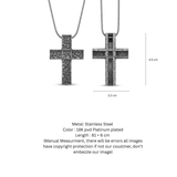 Reversible Hammered Artisan Cross Pendant