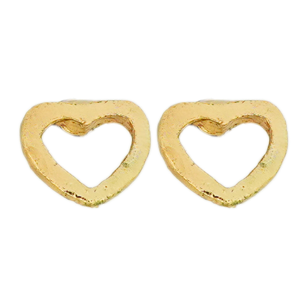 hollow heart studs image 0
