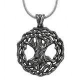 Gothic Tree of Life Medallion Necklace