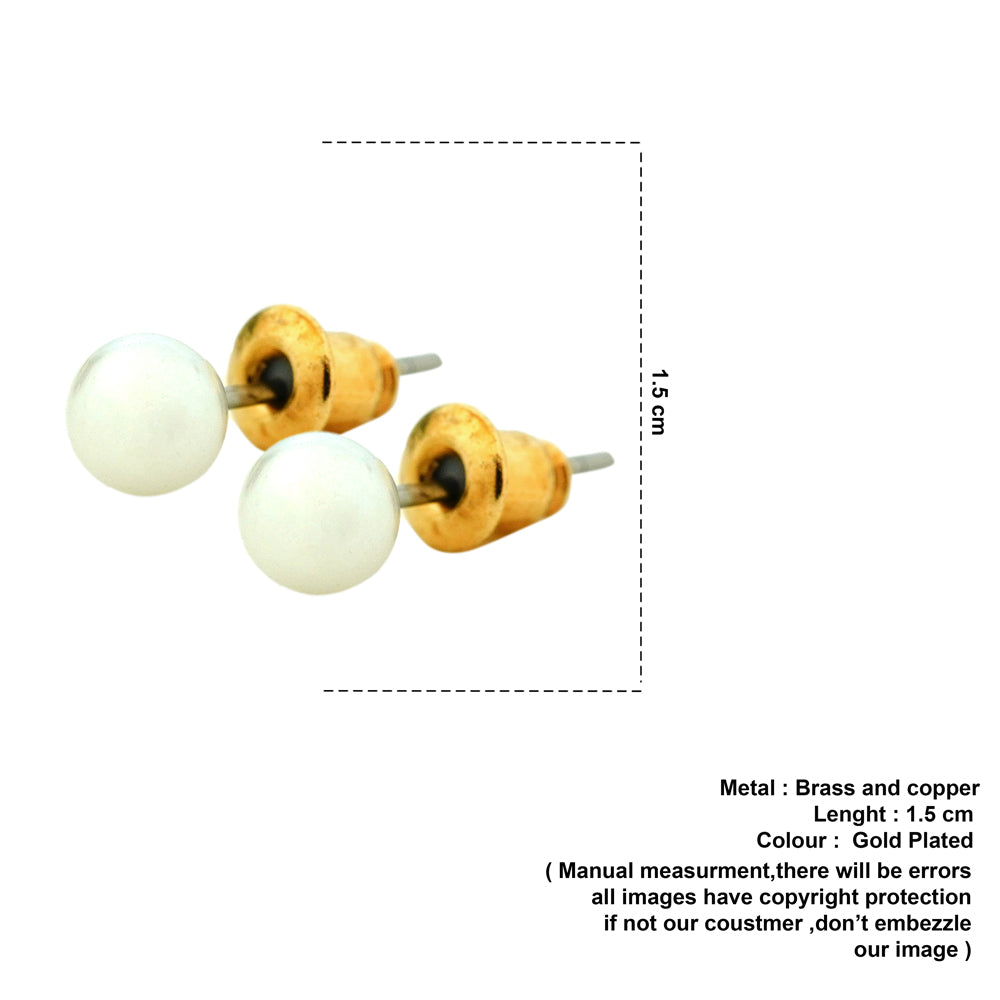 Arc Pearl Studs image 1