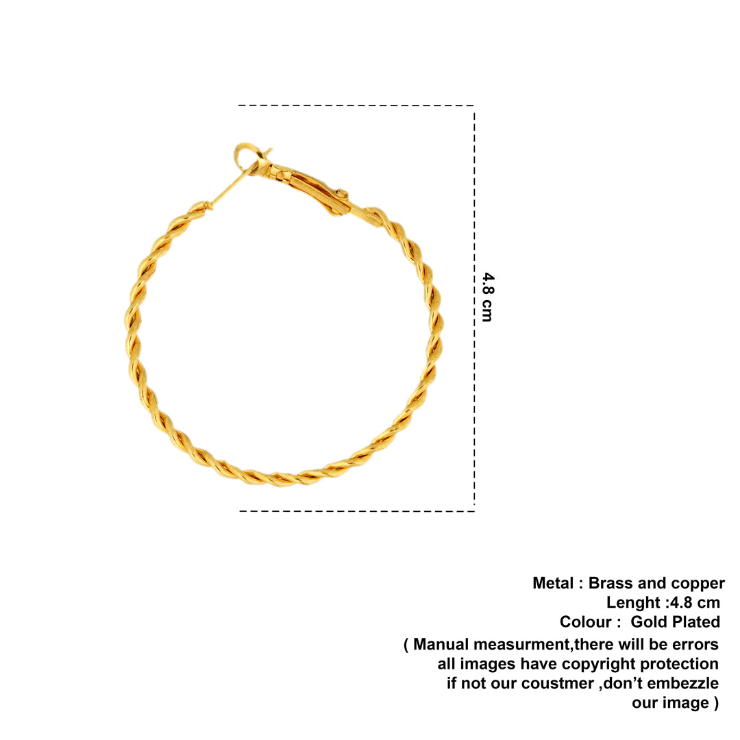 twisted big hoops image 1