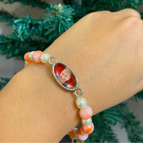 Peach and Pearl Blessings Bracelet