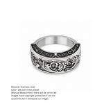 Baroque Filigree Scroll Ring in Antiqued Silver
