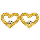 heart zircon studs image 0