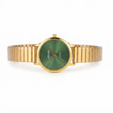 ATRAER Emerald Dial 18K Gold PVD Plated Stainless Steel Women's Watch