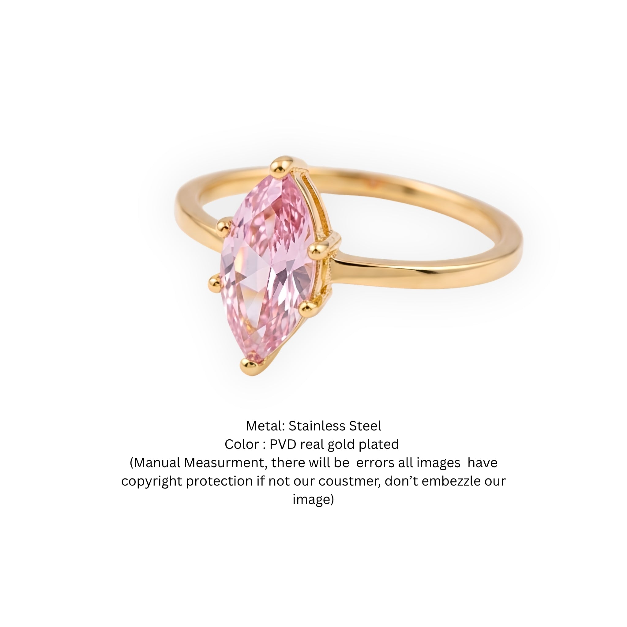 Interstellar Blush Mirage Marquise Ring