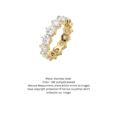18K Gold Diamond Eternity Band Ring