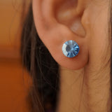 blue zircon studs image 3