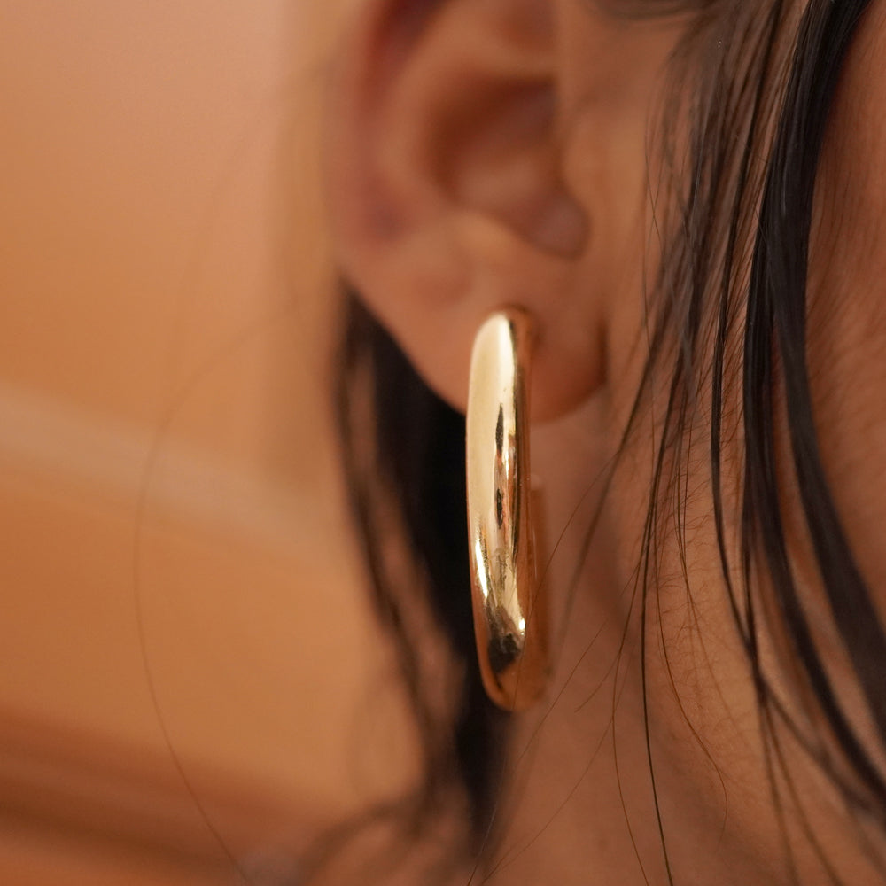 half golden hoops image 2