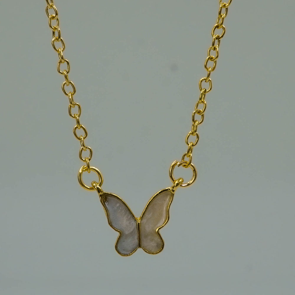Pastel butterfly pendent image 2