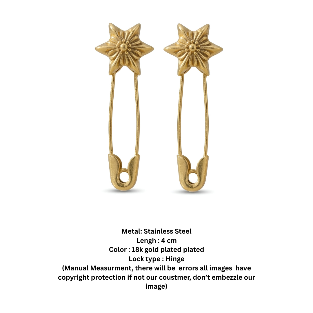 Safety pin studs D510