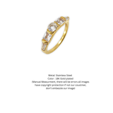 Eternal Radiance: Mixed-Cut Five-Stone Gold Band
