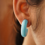 twisted blue candy hoops image 2