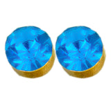 blue zircon studs image 0