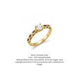 Infinity Knot Solitaire Ring