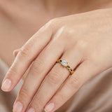 Infinity Knot Solitaire Ring