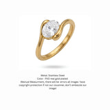 Swirl Oval Bypass Ring
