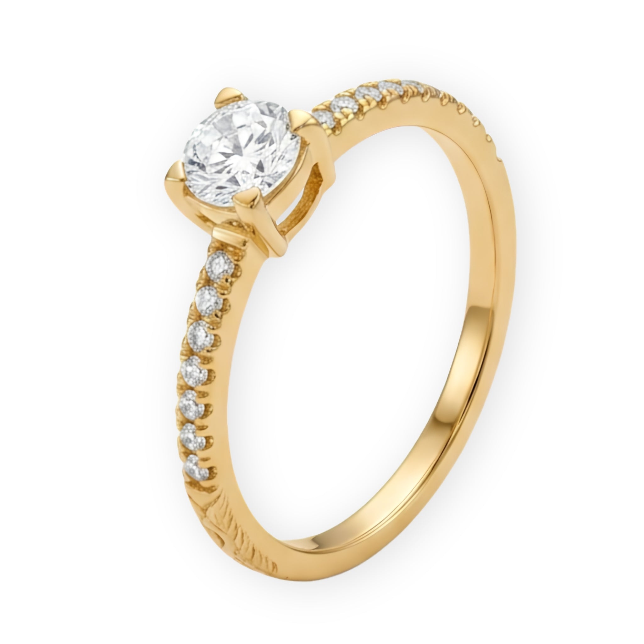Celestial Pave Solitaire Ring