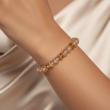 golden beaded bracelet_D1179