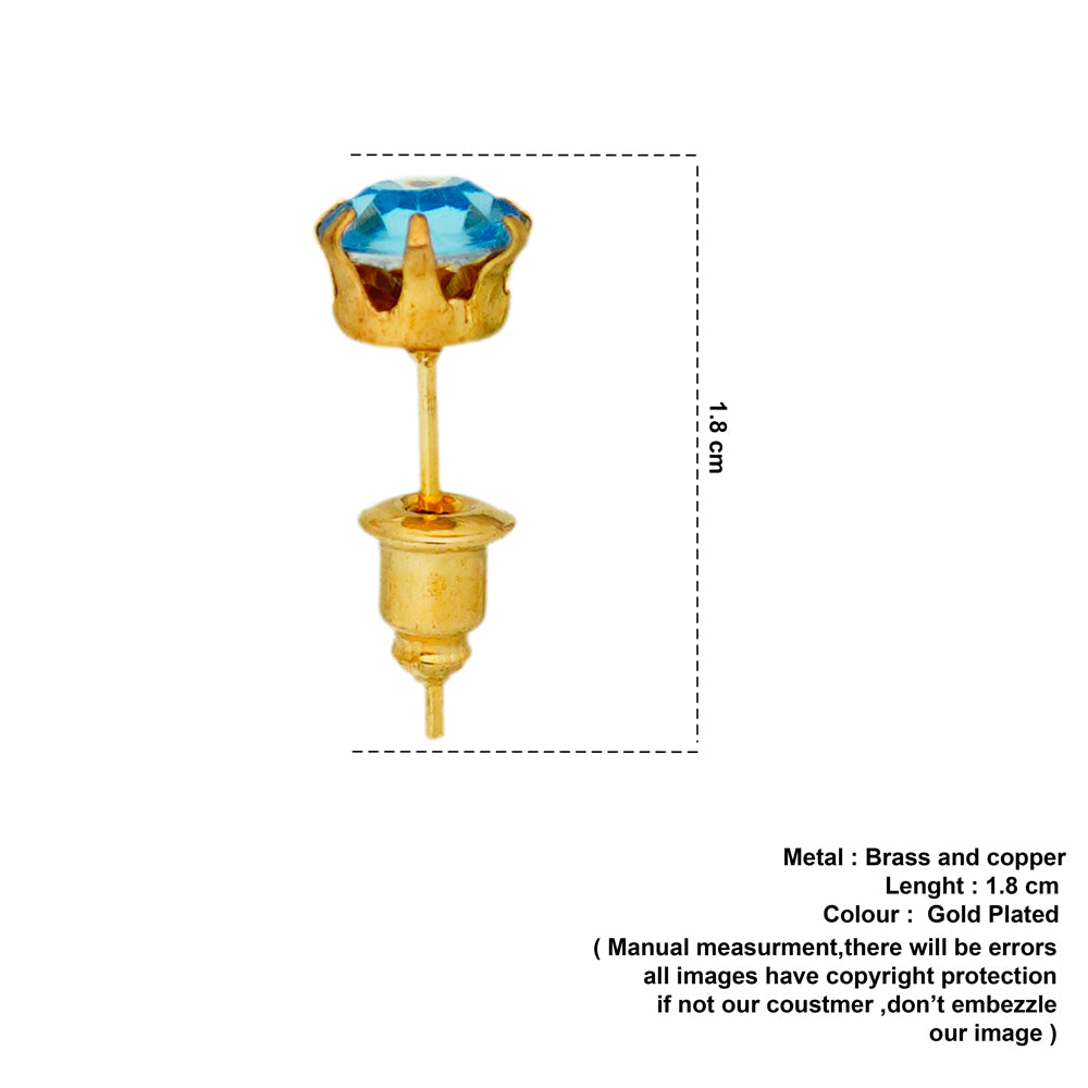 skyblue studs image 2