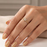 Blossom Marquise Floral Rope Ring