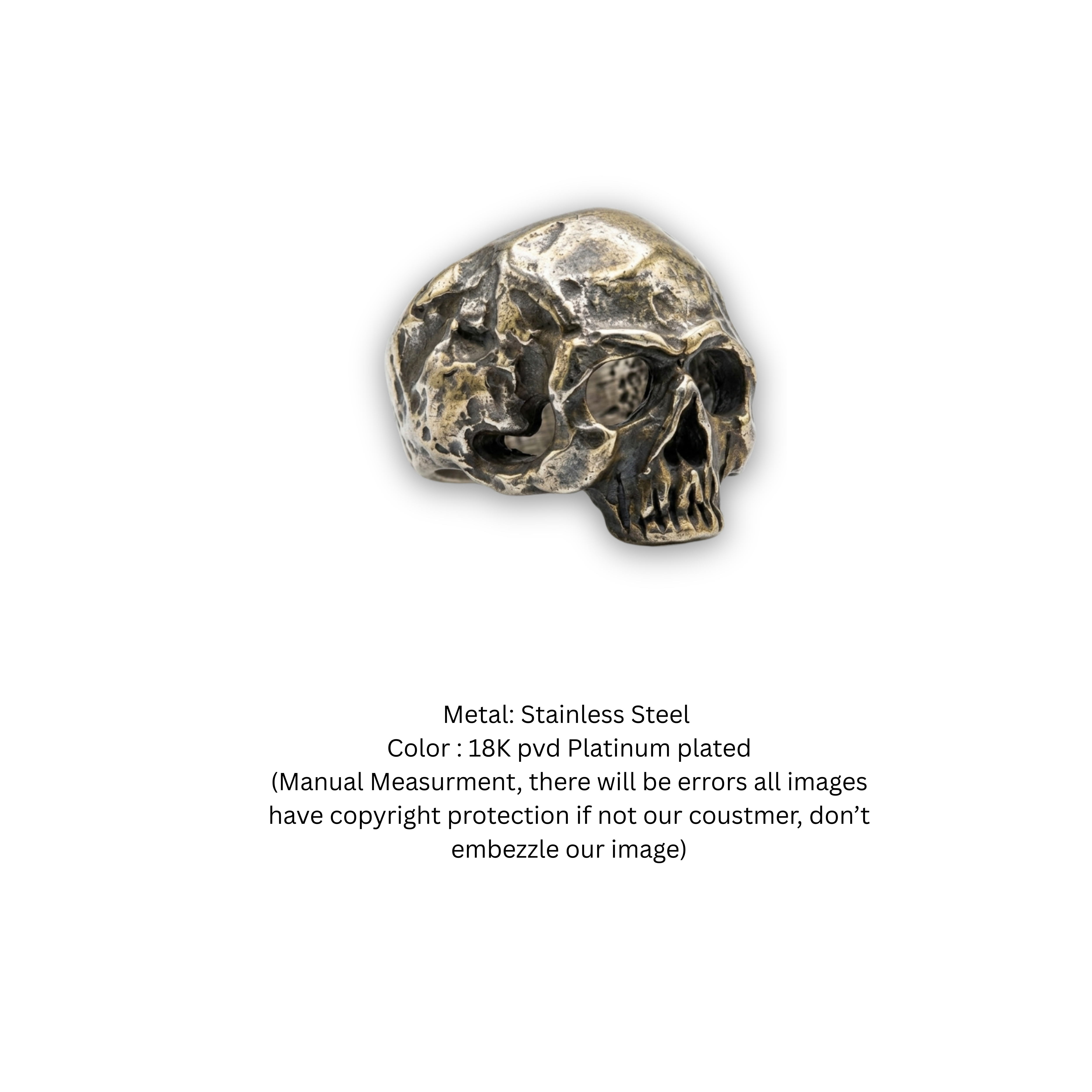 Grim Reaper: Hand-Forged Gothic Skull Ring
