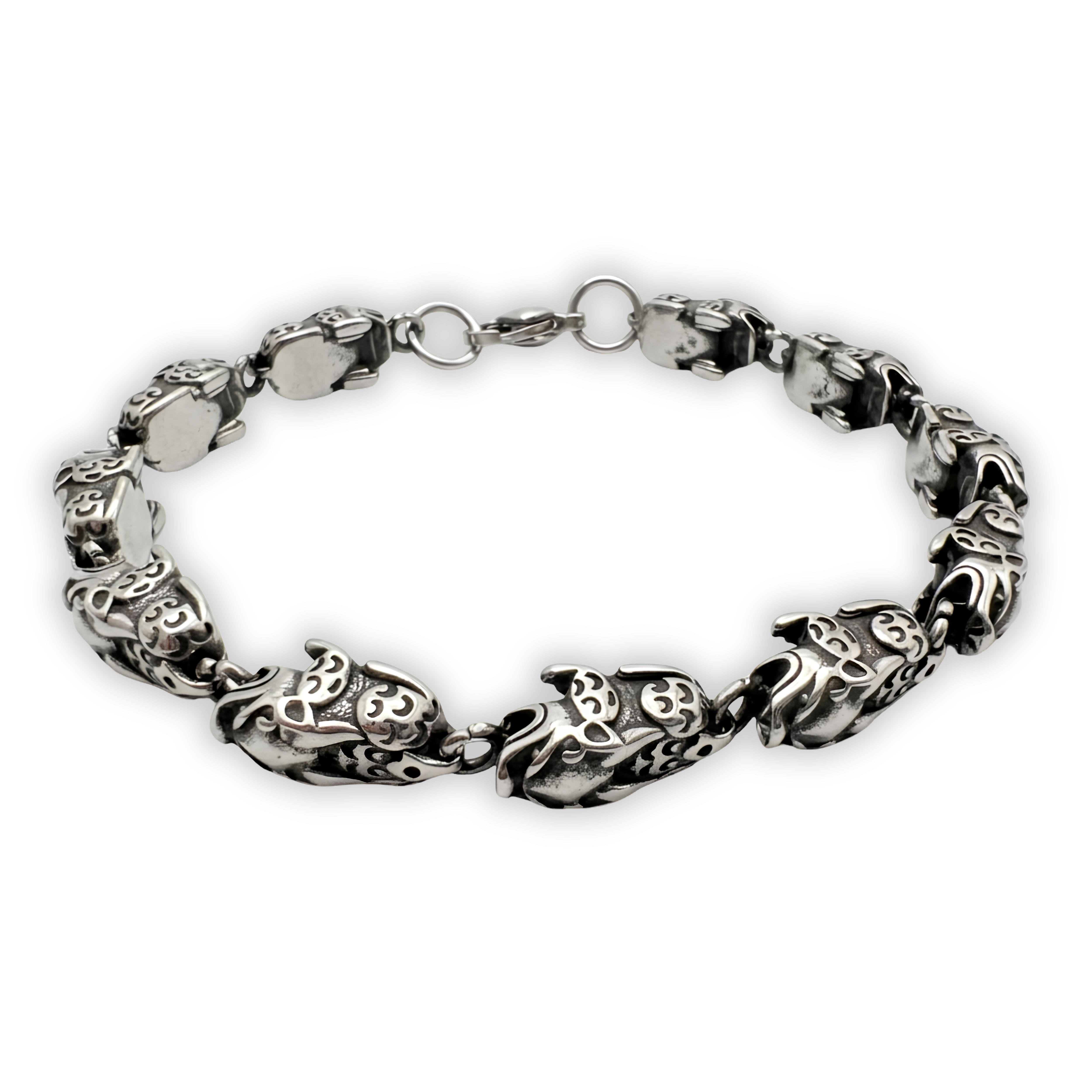 Sculpted Totem Link Bracelet