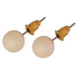 pink pearl studs image 2