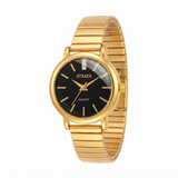 Sophisticated Minimalism: The Petite Gold & Black Dial Watch