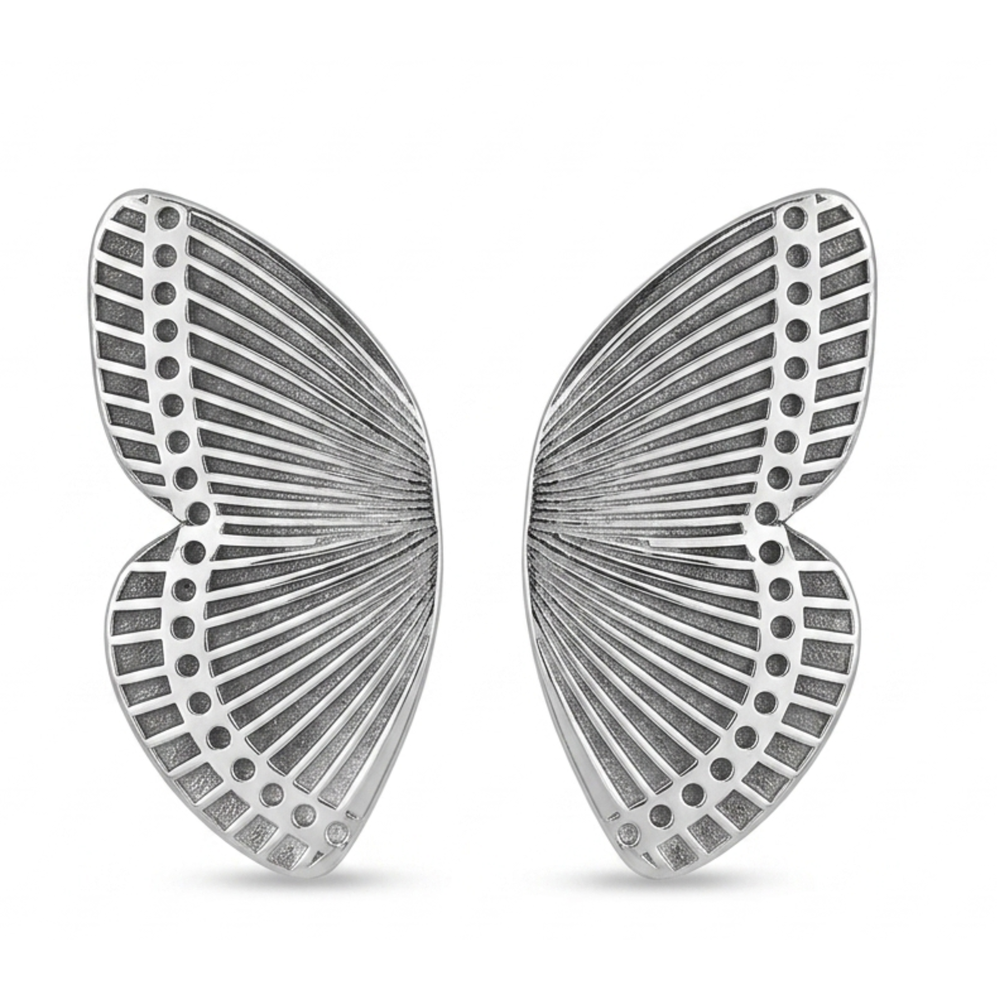 Arabica Silver plated butterfly studs