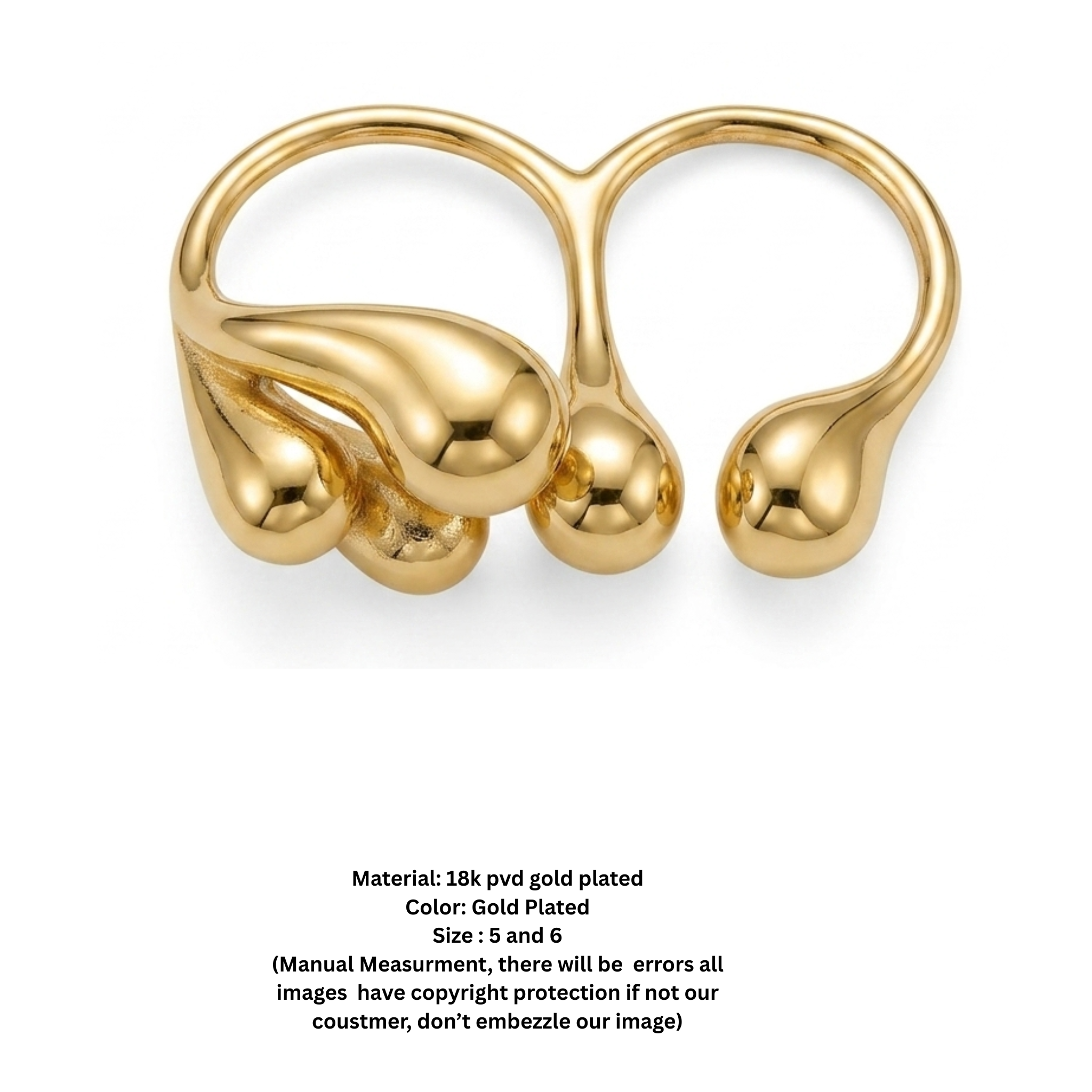The Liquid Gold Sculptural Ring