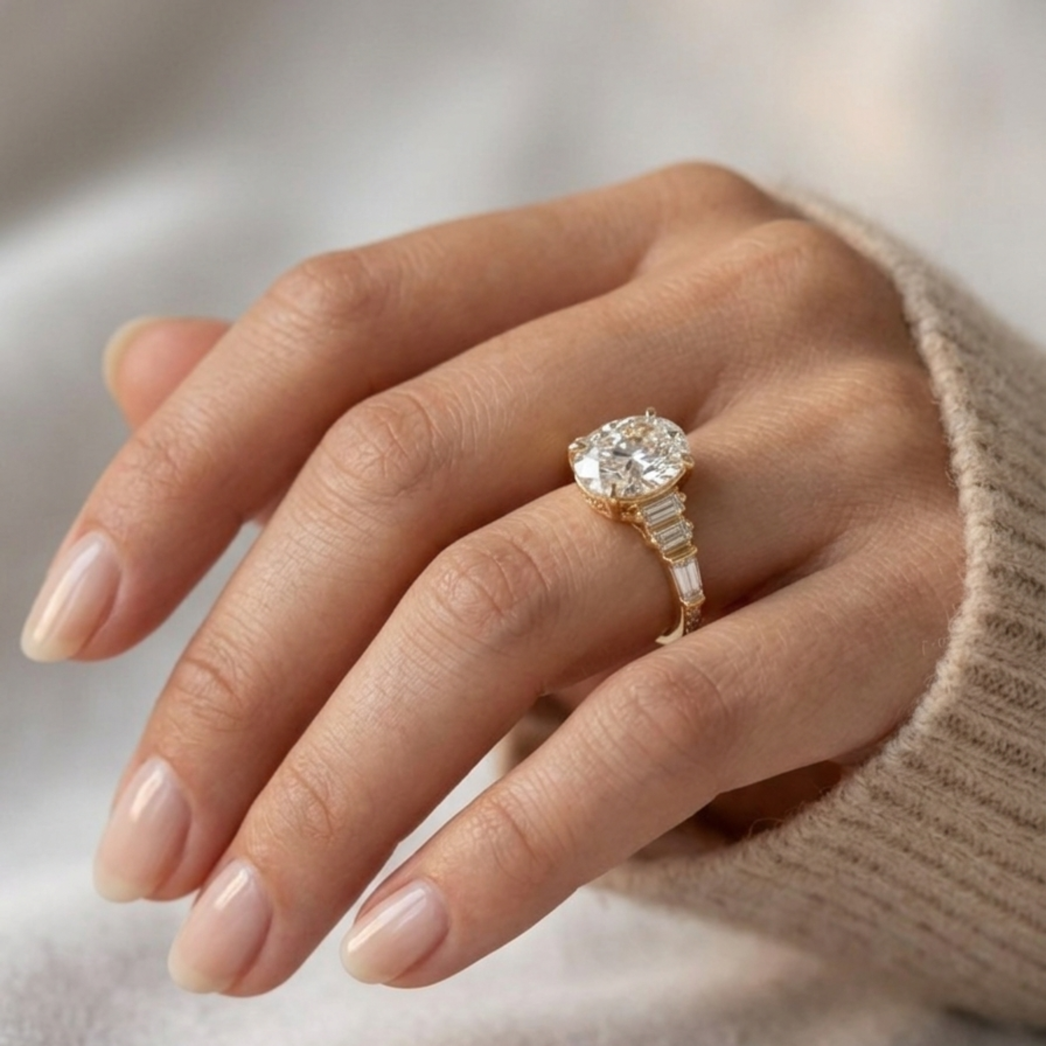 Royal Marquise Baguette Ring