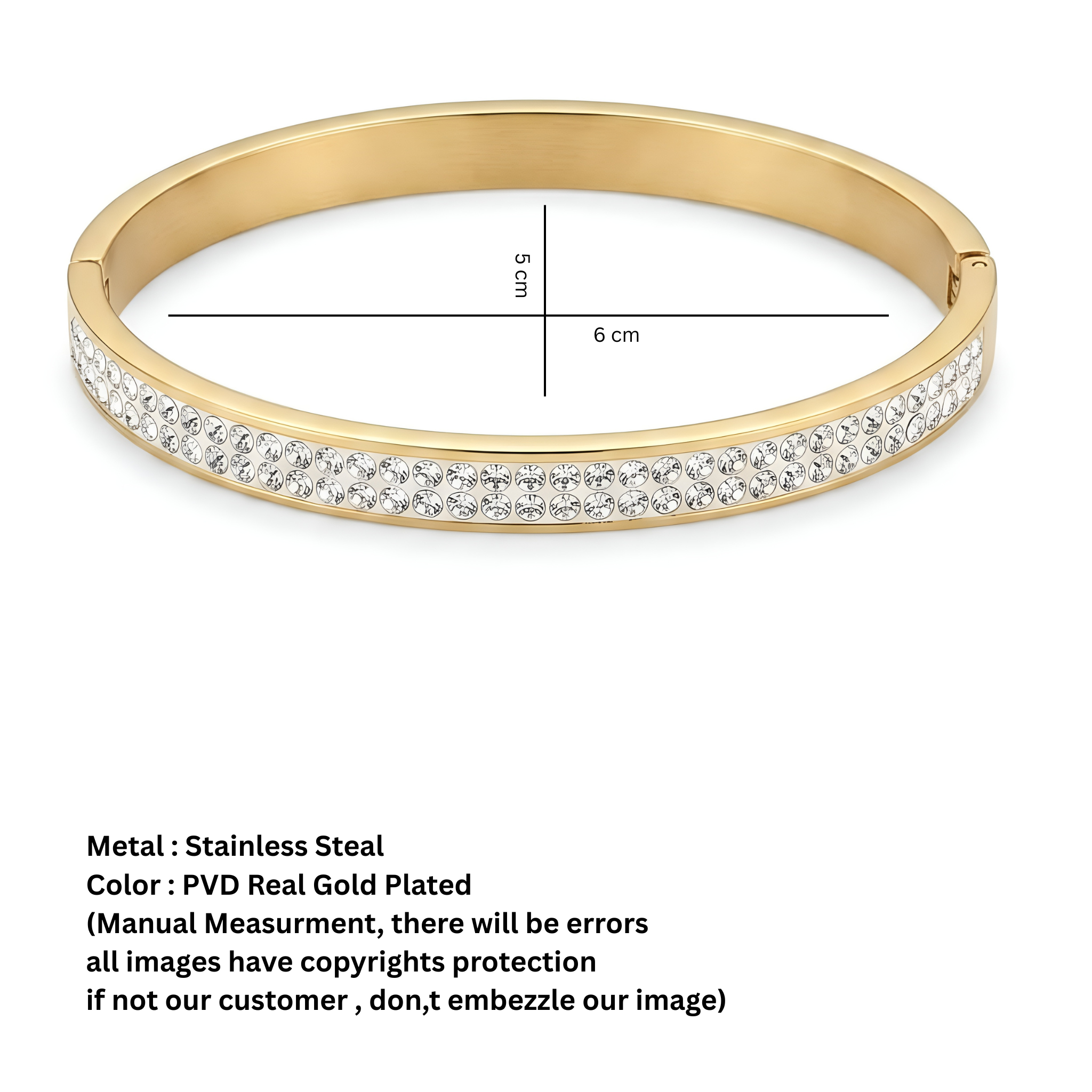 sparkling gold plated band