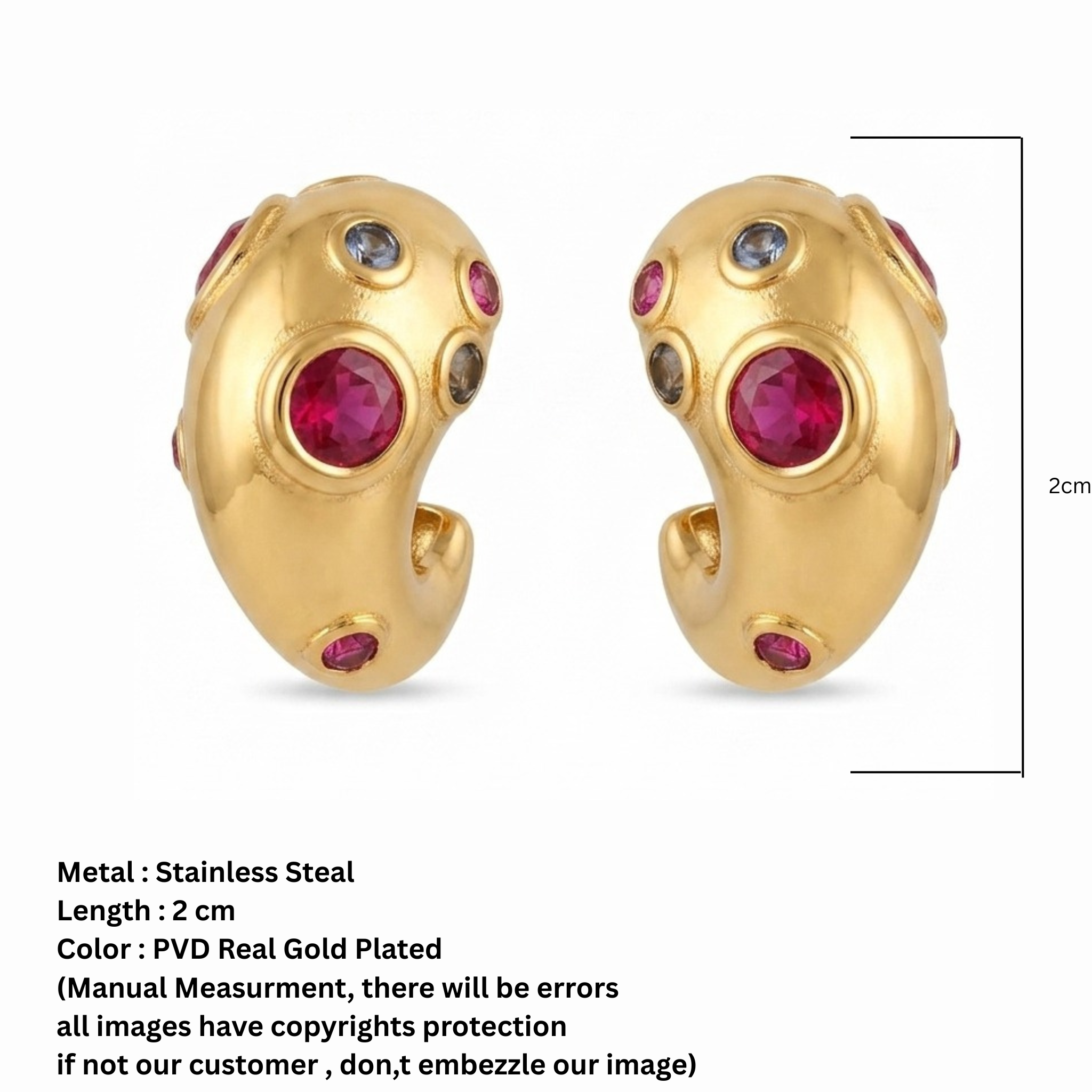 luza studs D1214